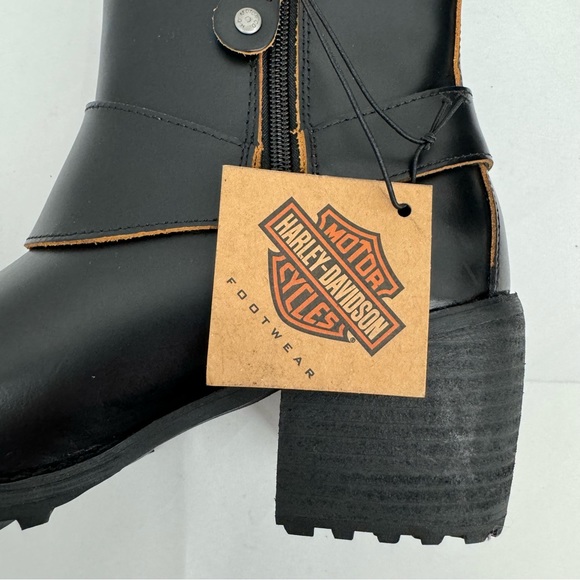 NWOB Harley-Davidson Lalanne Motorcycle Harness Boots Women’s US 7 Black D84686 - Picture 10 of 12